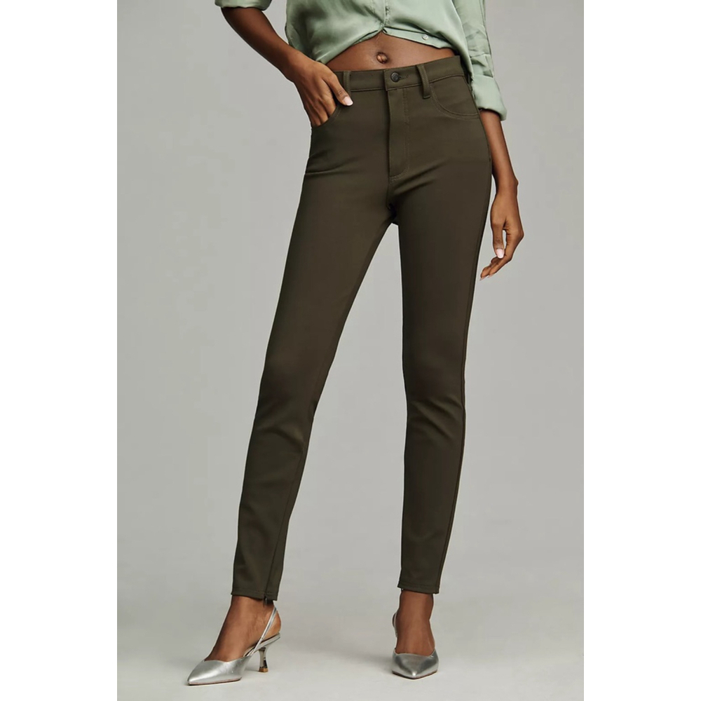 ⭐️⭐️⭐️EUC Anthropology Pistola Olive Green Skinny Legging pants size 26